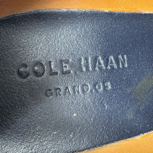 Cole Haan Grand OS Brown Leather Split Toe Oxford Dress Shoes - Picture 5 of 7